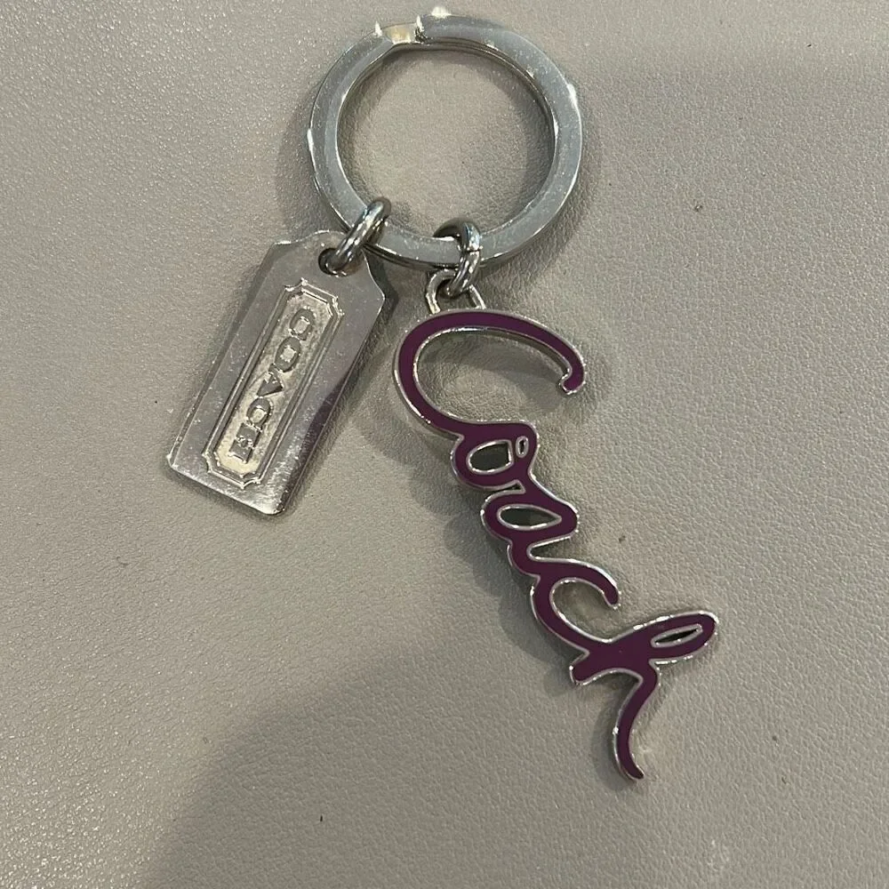 COACH Script Keychain - Picture 2 of 3